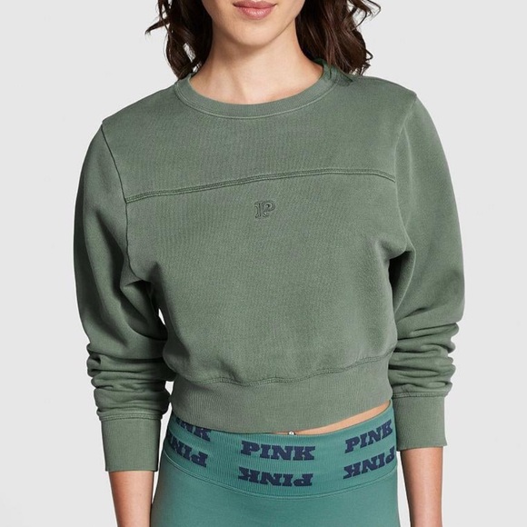 PINK Victoria's Secret Sage Sweatshirt - Picture 1 of 4